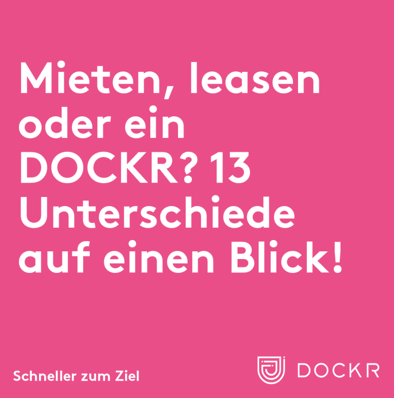 Viele gute Gründe, sich für DOCKR zu entscheiden!